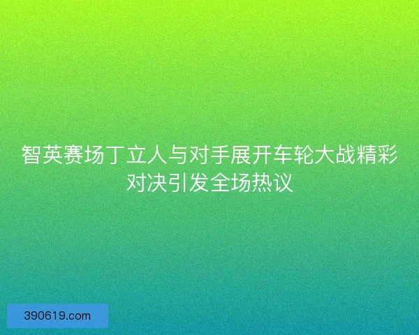 智英赛场丁立人与对手展开车轮大战精彩对决引发全场热议